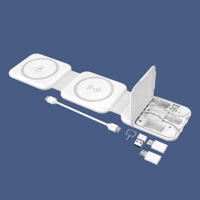 Magnetyczny ładowarka bezprzewodowa 2 w 1 z USB i wyrzucaczem kart SMI Micro Lightning
