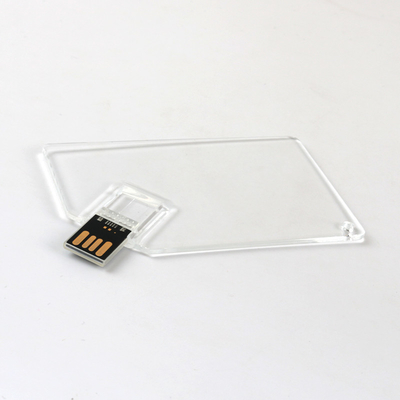 Przezroczysta plastikowa karta kredytowa USB Memory Stick 2.0 MINI UDP 128 GB 64 GB 50 MB/S
