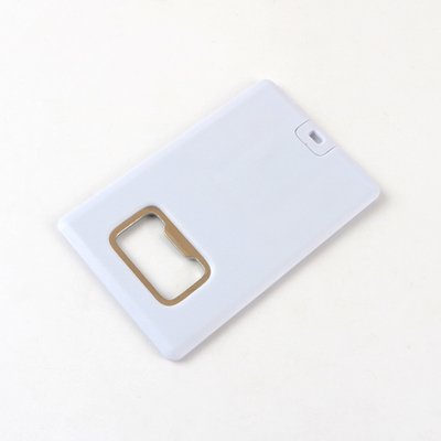 Plastikowa karta kredytowa USB Flash Drive z metalowym otwieraczem do butelek USB 2.0 128 GB