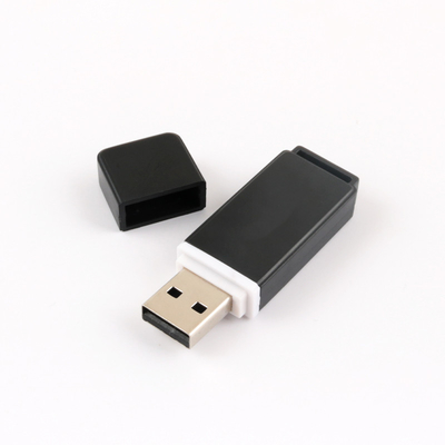 Dostosowywalny czarno-biały gumowy węgiel USB dla prezentów i sprzedaży detalicznej
