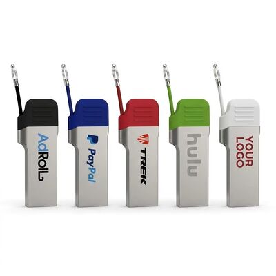 Pamięć flash USB typu c z portem USB A z małą metalową osłoną na łańcuszek umożliwia laserowe i wydrukowanie logo Fast Speed ​​3.2 USB i 3.1 USB