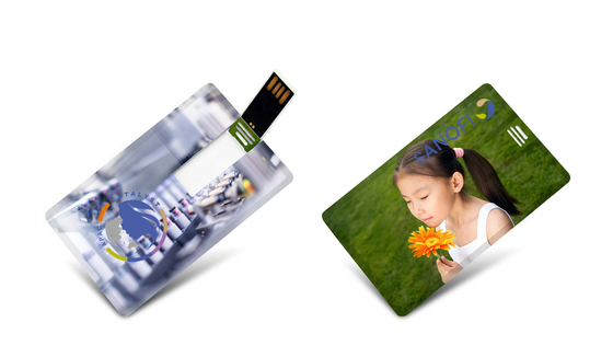 CMYK Logo UV Kolorowy nadruk Karta kredytowa Pamięć USB 2.0 3.0 15 MB / S