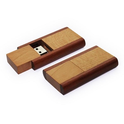 Darmowe przesyłanie danych Drewniana karta pamięci USB 2.0 3.0 512 GB 80 MB / S