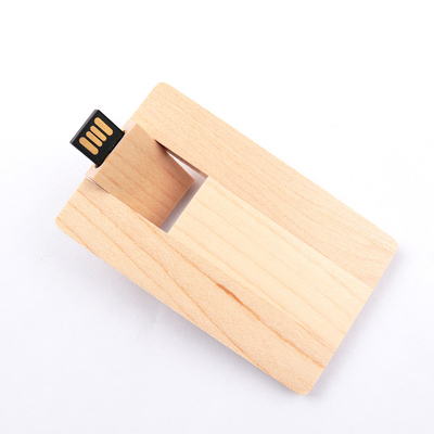 CMYK Print 16 GB 32 GB 64 GB Maple Flash Drive Drewniana karta USB UDP Chips wewnątrz