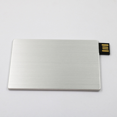 Pełna pamięć 2.0 Karta kredytowa Pamięć USB 64 GB 128 GB 20 MB / S Materiał metalowy