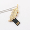Ukryty chip wewnątrz liścia Pamięć flash USB Styl biżuterii Szybka prędkość