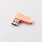 Różowe złoto Metal Kolor 360 stopni Twist USB Drive Przesyłanie danych za darmo