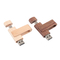 USB A i Typ c Drewniany napęd flash USB z interfejsem USB2.0/3.0 Typ szybkiego przekazywania danych