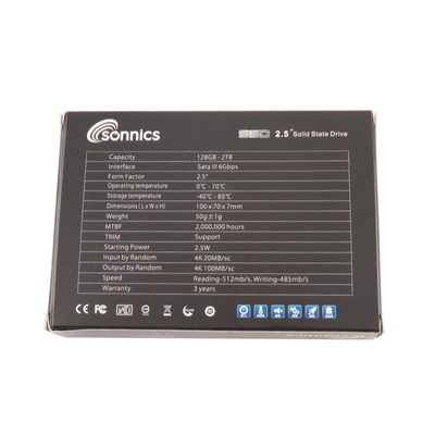 Prędkość do 1000 MBS Prędkość wewnętrzne dyski twarde SSD -40-85C Czarny/Złoty/Srebrny