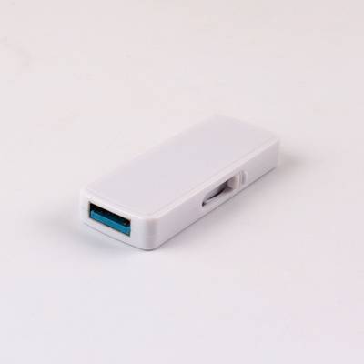 Czarno-biały plastikowy pamięć USB do recyklingu pełna pamięć napęd flash 1G-1TB