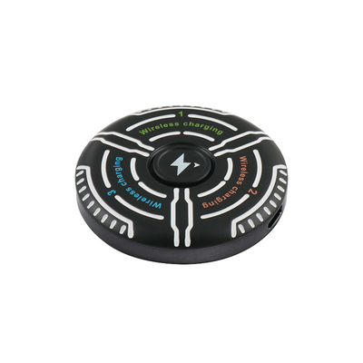 Wielofunkcyjny bezprzewodowy ładowarka wsparcie pudełko Drukowanie logo Fidget Spinner wskaźnik światła