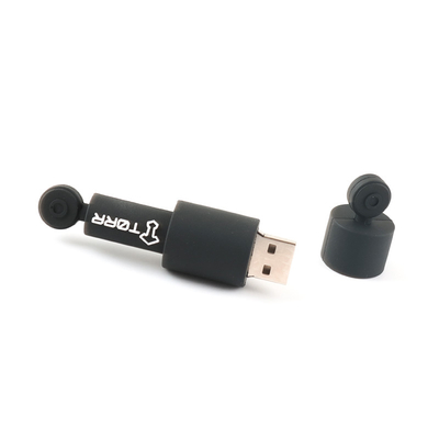 Zaszyfrowanie danych okrągłe urządzenia USB flash drive PVC/Silicone