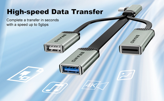 Czytanie dla karty TF, kablę do przewodnika karty SD, do USB 2.0 i USB 3.0, szybki transfer danych