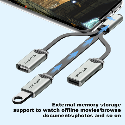 Kabel USB Hub do odczytu i kopiowania