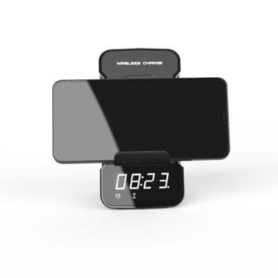 Z Bluetooth Speaker bezprzewodowy ładowarka z zegarem i szybkim ładowarką