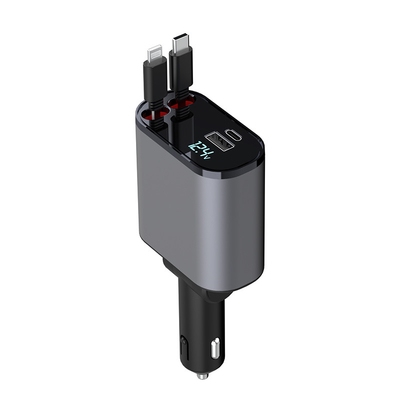 Przystępny ładowarka samochodowa 5V/3A z wyjściem USB-C o mocy nominalnej MAX 120W