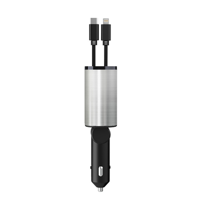 Kompaktny ładowarka samochodowa 139*65*34.5mm z 2 wyjściami części USB 5V/2.4A
