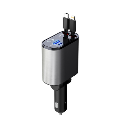 Przystępny ładowarka samochodowa 5V/3A z wyjściem USB-C o mocy nominalnej MAX 120W