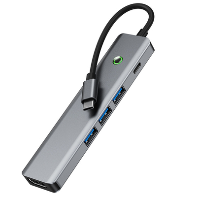 Wielofunkcyjna stacja danych USB C Hub Smart Adapter z prędkością przesyłu 5 Gbps