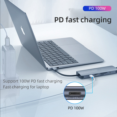 USB 3.0 Station USB C Hub Smart Adapter / Hub karty pamięci z prędkością przesyłania danych 5Gbps