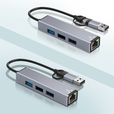 Kompaktowy adapter USB C Hub Laptop Usb Port Expander Usbc Hub Do szybkiego przesyłania danych