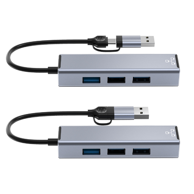 Kompaktowy adapter USB C Hub Laptop Usb Port Expander Usbc Hub Do szybkiego przesyłania danych