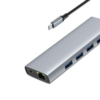 Szybki aluminiowy wielo-port HDMI Hub i USB dla zwiększonej łączności