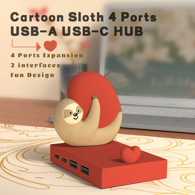 Wielofunkcyjna stacja USB c hub inteligentny adapter z czytnikiem kart pamięci