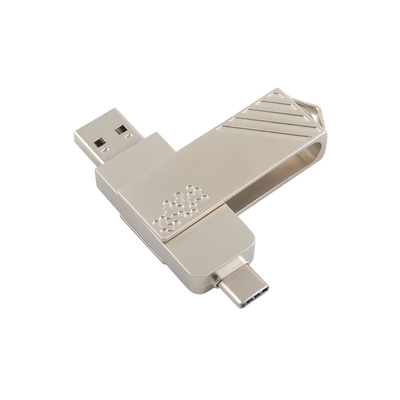 Metalowy typ C Twist w kształcie Fast Speed USB Flash Drive 3.0 i USB 2.0 i typ C