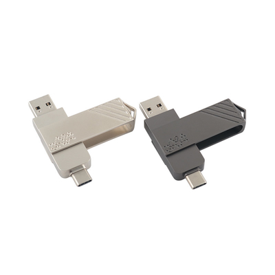 Metalowe napędy flash USB typu C w kształcie skrętu szybka prędkość może być używana przez telefon bezpośrednio