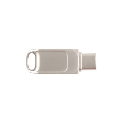 Metalowy podwójny napęd flash USB z zabezpieczeniem hasłem i zgodnością typu C