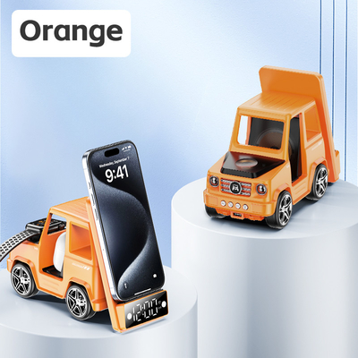 Orange Cool Car w kształcie bezprzewodowego ładowarki dla iPhone'a Airpods IWatch 225G Wyjście 9V/1.67A