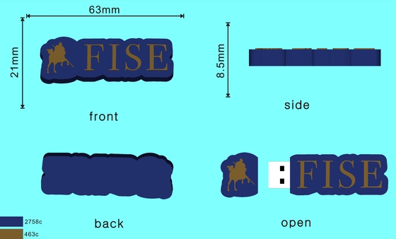 Niestandardowe kształty pamięci flash USB PVC lub silikon Produkcja ułatwiona z otwartą pleśń