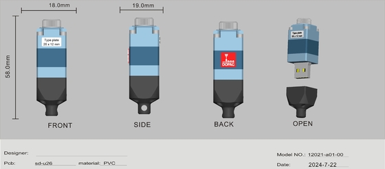 Niestandardowe napędy flash USB z szyfrowaniem danych i szybkim przejściem obrazu