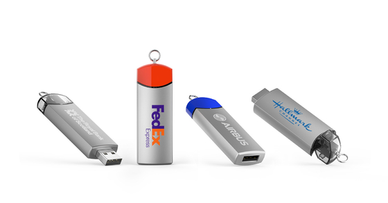 Dostosowalny 8-15MB/s Napisz Metal USB Flash Drive z logo Speed Dome