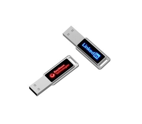 Wysokiej prędkości napęd błyskowy Crystal USB Stick z światłem LED błyszczący