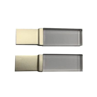 MINI UDP Flash USB Stick 2.0 Transparent Acrylic with Engraved Logo on Big Crystal Part