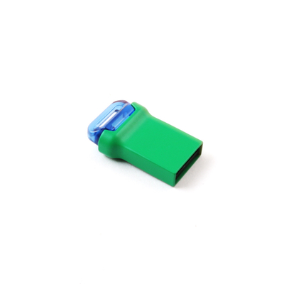 Zielony kolor Mini USB 3.0 Metal USB Flash Drive prostokątny z błyskowym chipem klasy A