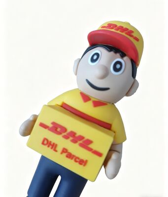 Kreskówka DHL Kurier USB Pendrive Wykonany na Zamówienie Klienta