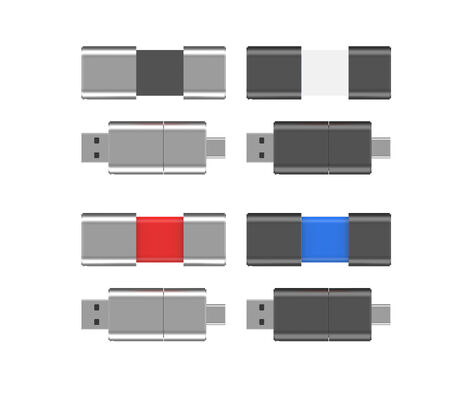 Szybki typ C z USB 3.0 i USB 2.0 napędem flash Slide Match CE,FCC,ROHS