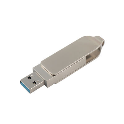 Obudowa w stylu retro w kolorze srebrnym z USB TYPU C 128 GB 256 GB Szybki port USB, rozmiar 71,4 * 16,8 * 10,1 mm