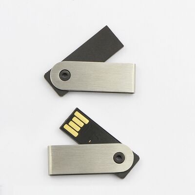Metalowa pamięć flash USB 2.0 i USB 3.0 w stylu Mini ze wzorem Bateria Lekka, trwała, przenośna pamięć masowa Obrotowy dysk flash USB