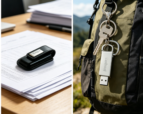 Skórzany dysk flash USB OEM w kolorze brązowym, stylowe, trwałe, przenośne rozwiązanie do przechowywania danych, idealne na prezenty firmowe i imprezy