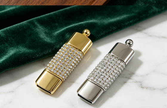 Przezroczysty kryształowy pendrive USB oferujący prędkość transferu danych do 5 Gb/s, wodoodporne, trwałe, przenośne urządzenie do przechowywania, prezent dla pań