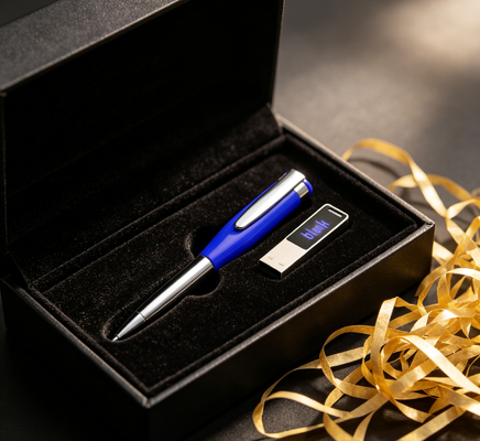 Pendrive USB w kształcie długopisu, 20g, certyfikaty CE/ROHS/FCC, z możliwością personalizacji brandingu na prezenty firmowe