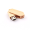 Obrót o 180 stopni Drewniany dysk flash USB 2.0 i USB 3.0 50-100 MB / S Wytłaczane logo