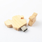 Maple Bambus Spersonalizowana drewniana pamięć USB 128 GB Cięcie według indywidualnego projektu