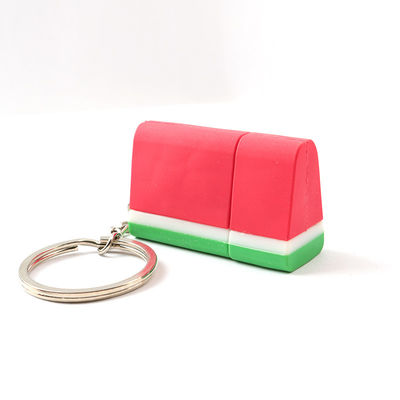 Otwarta forma z PVC Śliczna pamięć USB Arbuz Truskawka w kształcie czekolady