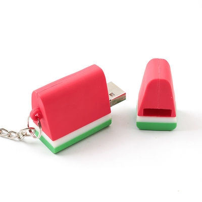 Otwarta forma z PVC Śliczna pamięć USB Arbuz Truskawka w kształcie czekolady