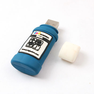 Niestandardowe dyski flash USB w kształcie butelki z atramentem Testowanie USB 2.0 3.0 H2 256 GB